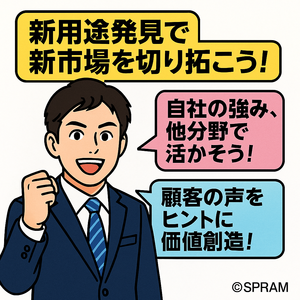 自社製品やサービスの新用途を提案しよう