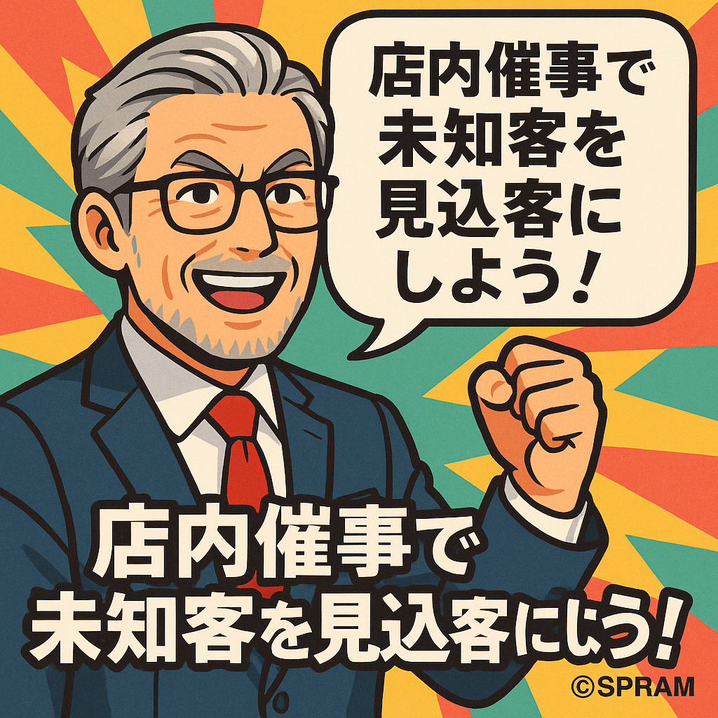 店内催事で未知客を見込客にしよう！