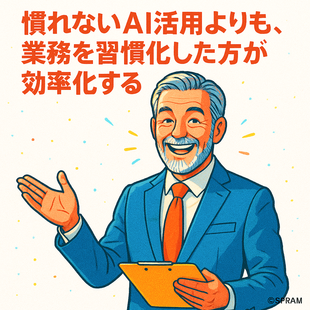 慣れないAI活用よりも業務を習慣化した方が効率化する理由