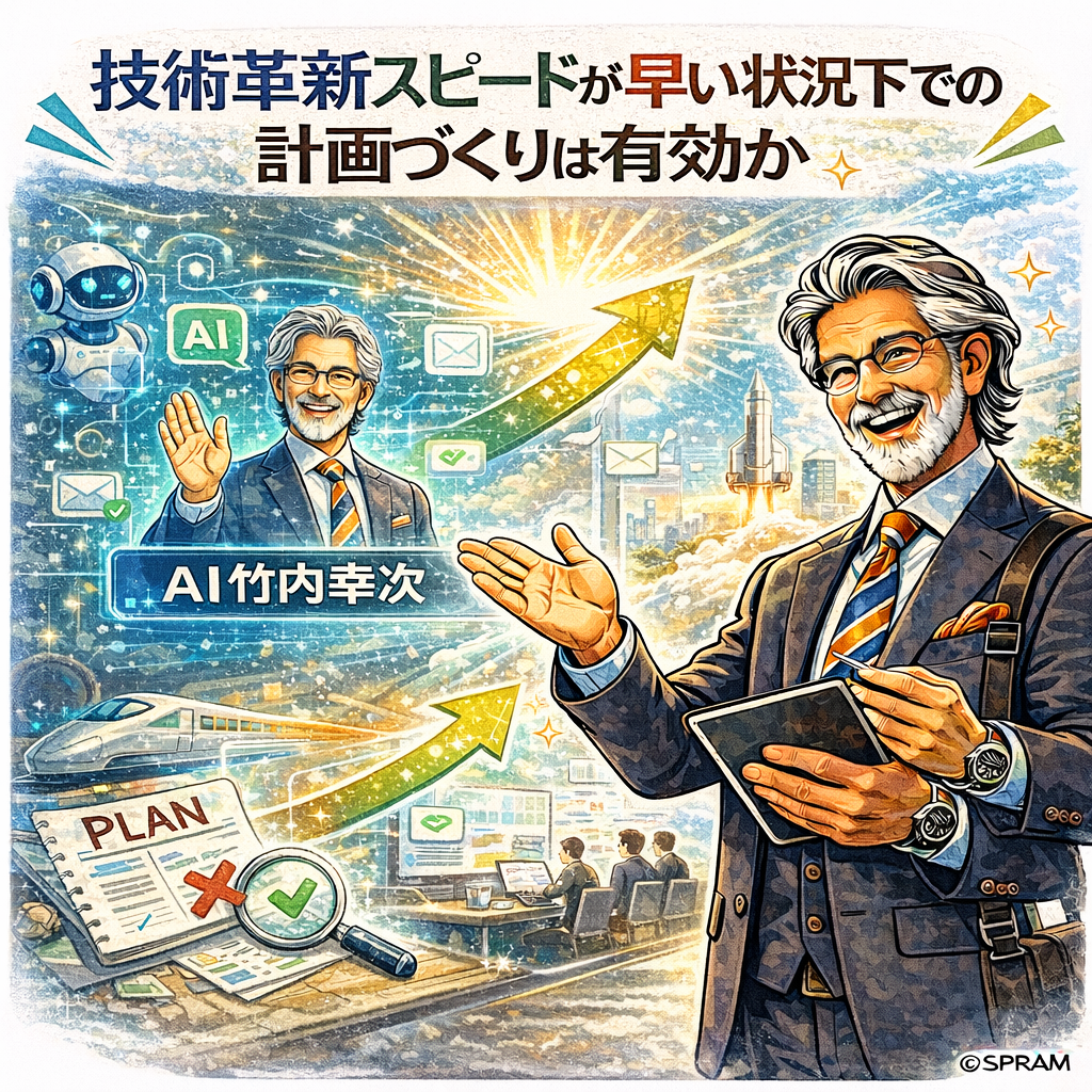 技術革新スピードが早い状況下での計画づくりは有効か