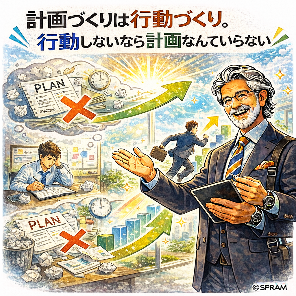 計画づくりは行動づくり。行動しないなら計画なんていらない
