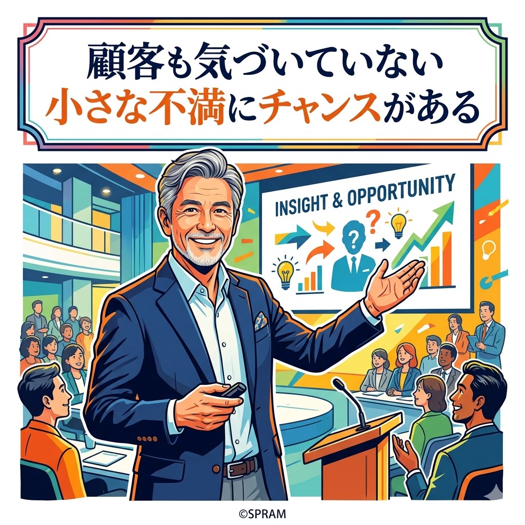 顧客も気づいていない小さな不満にチャンスがある