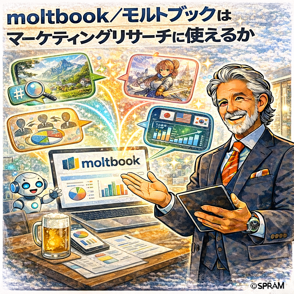 moltbook／モルトブックはマーケティングリサーチに使えるか
