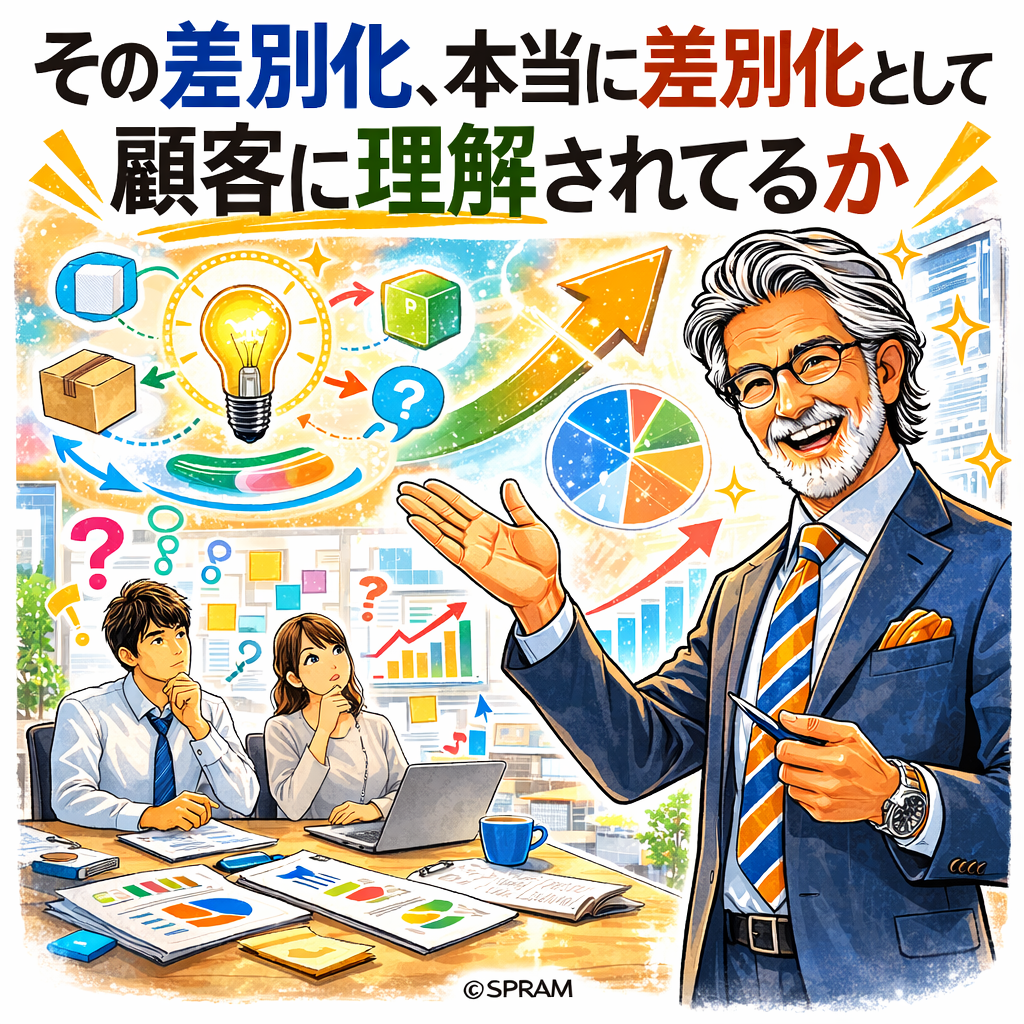 その差別化、本当に差別化として顧客に理解されてるか
