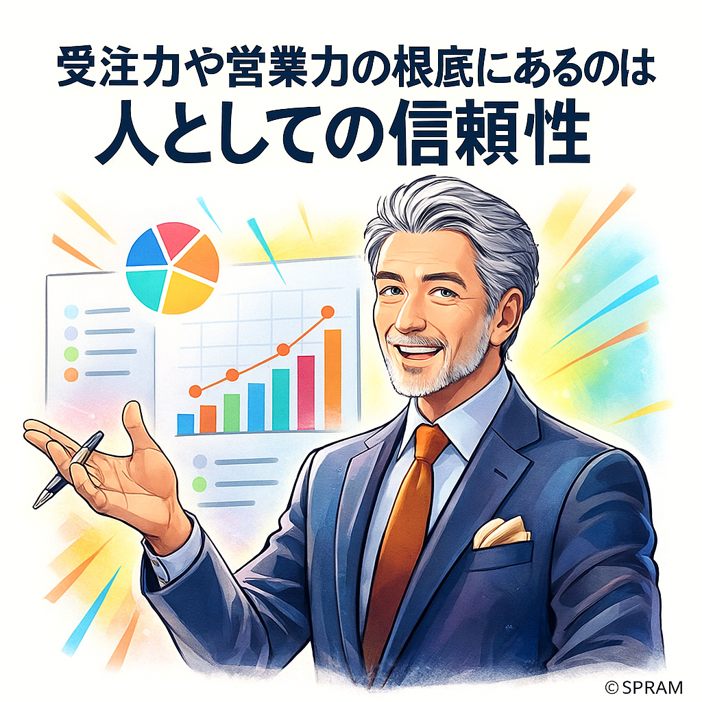 受注力や営業力の根底にあるのは人としての信頼性