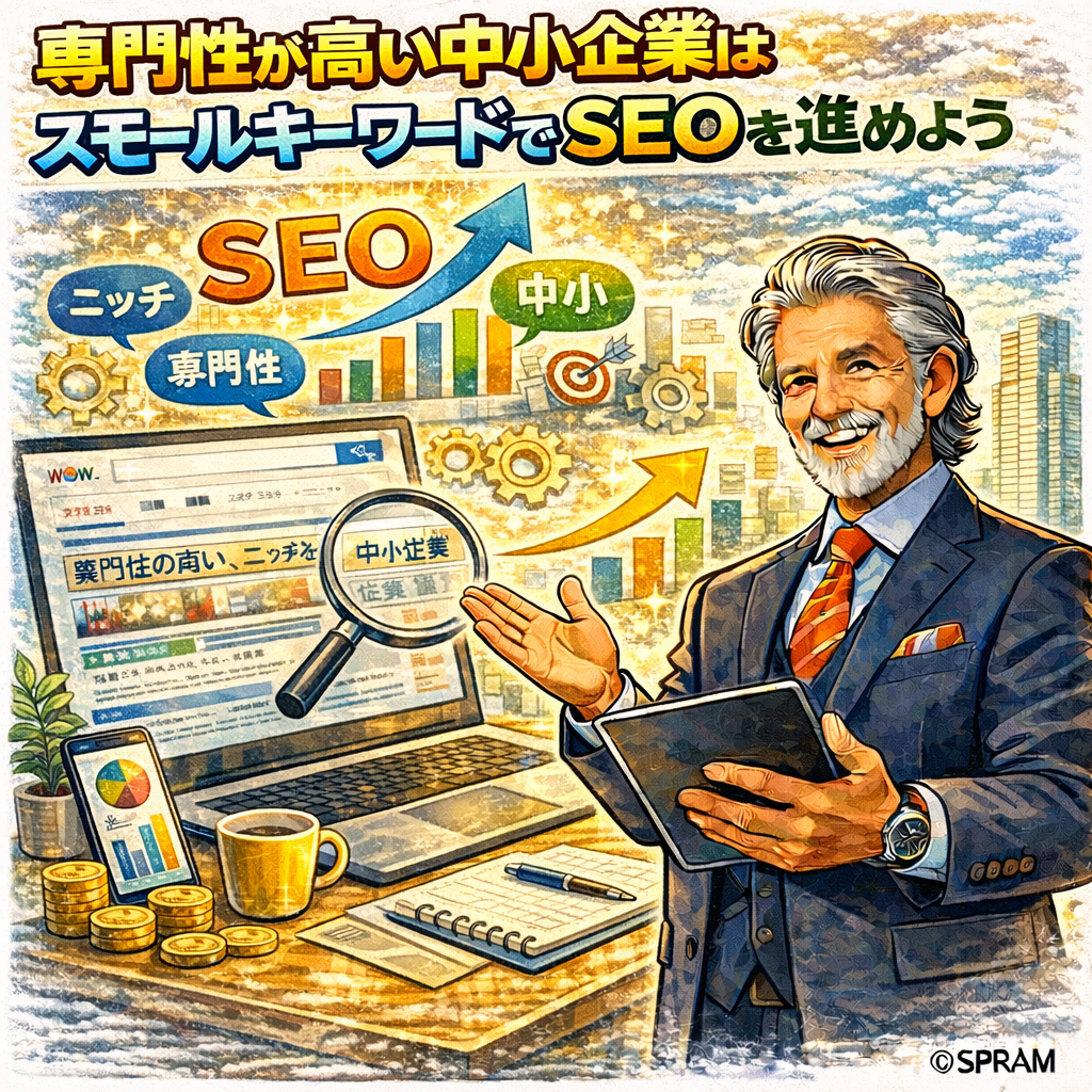 専門性が高い中小企業はスモールキーワードでSEOを進めよう