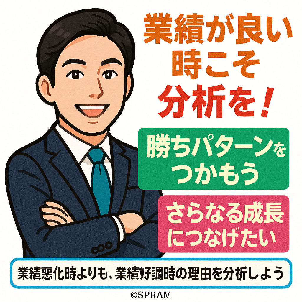業績悪化時よりも、業績好調時の理由を分析しよう