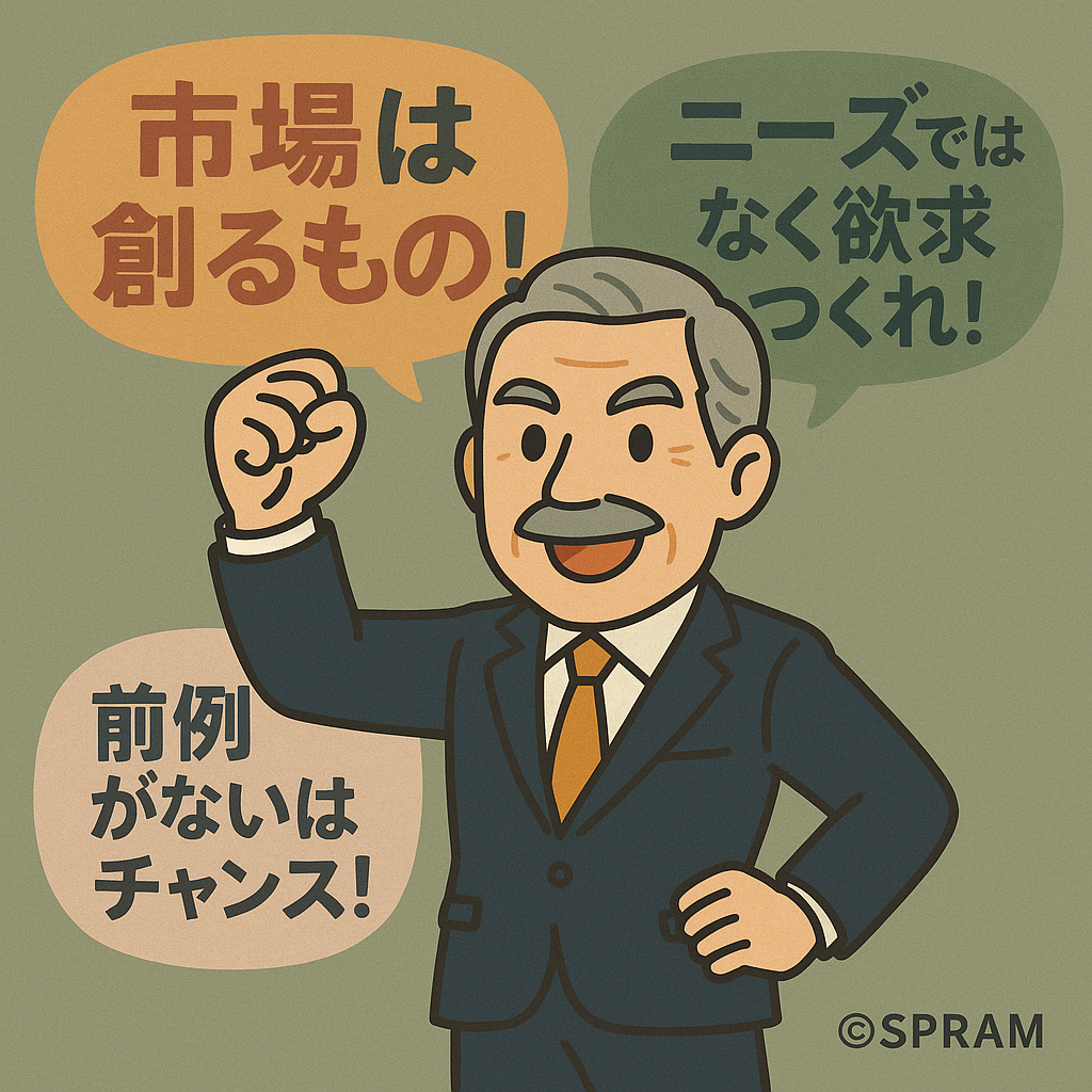 前例がない事業を成功させるためには市場創造が必須