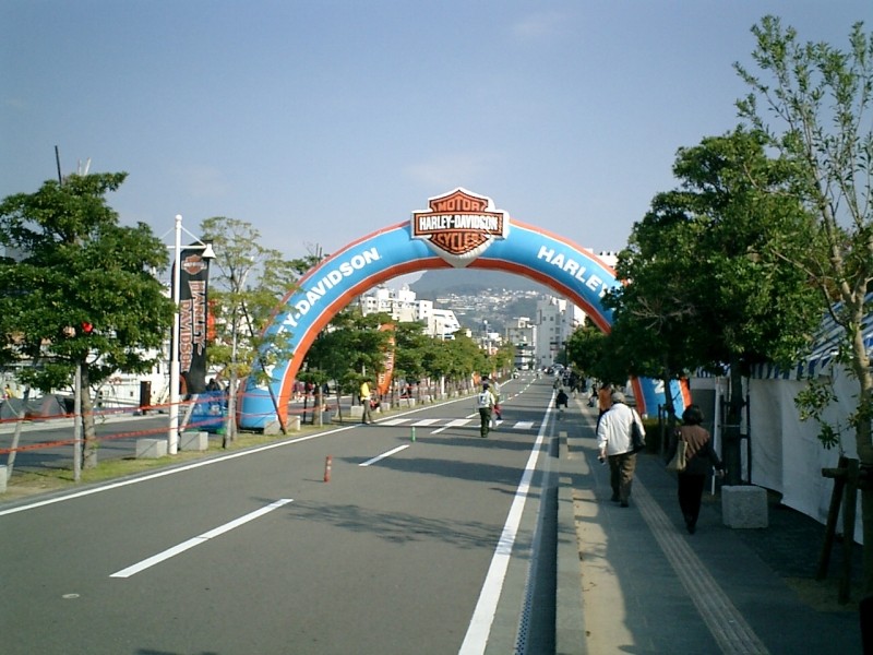 長崎ハーレーフェスティバルの入り口です。