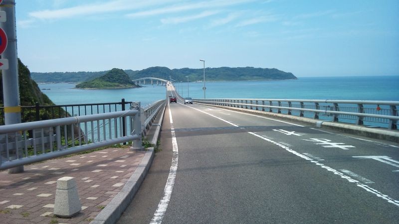7月16日　角島ツーリング　角島大橋です(^O^)／