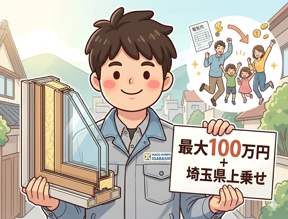 【2026年最新】窓リフォーム補助金まとめ｜内窓設置で最大100万円＋埼玉県補助金