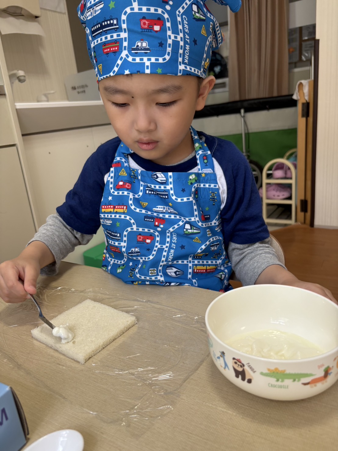 そら組さんのクッキング保育