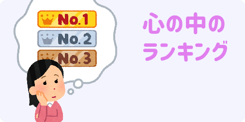 心の中のランキング