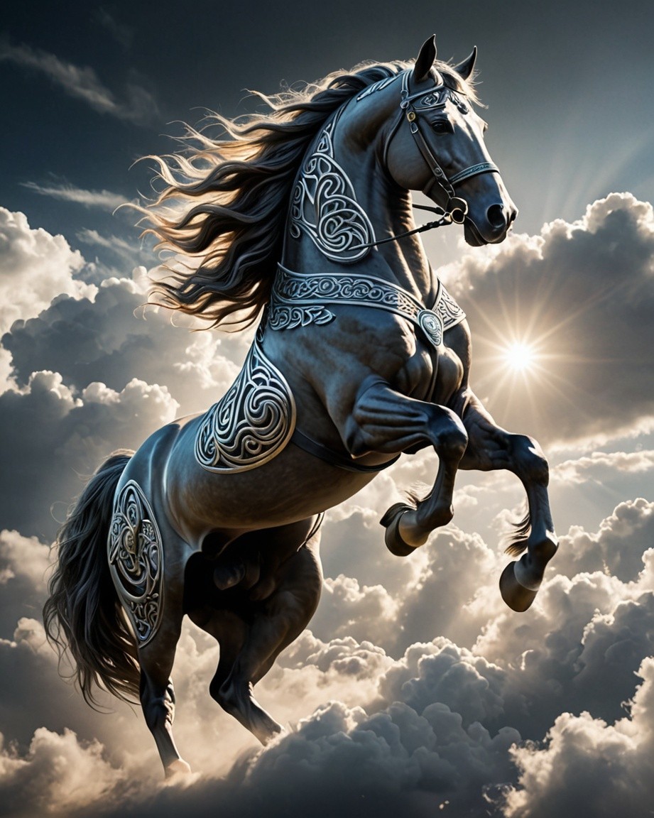 Le cheval gaulois.