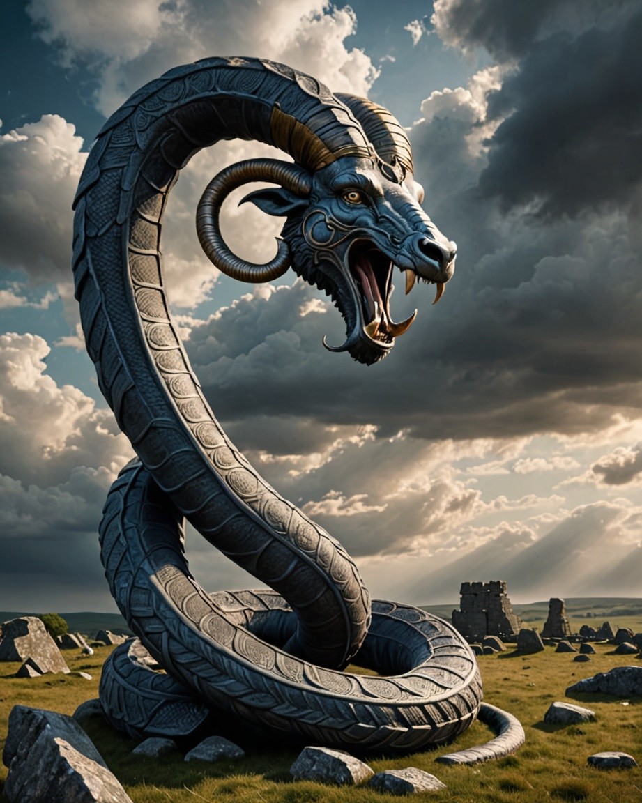 le serpent antique, symbolisme gaulois.