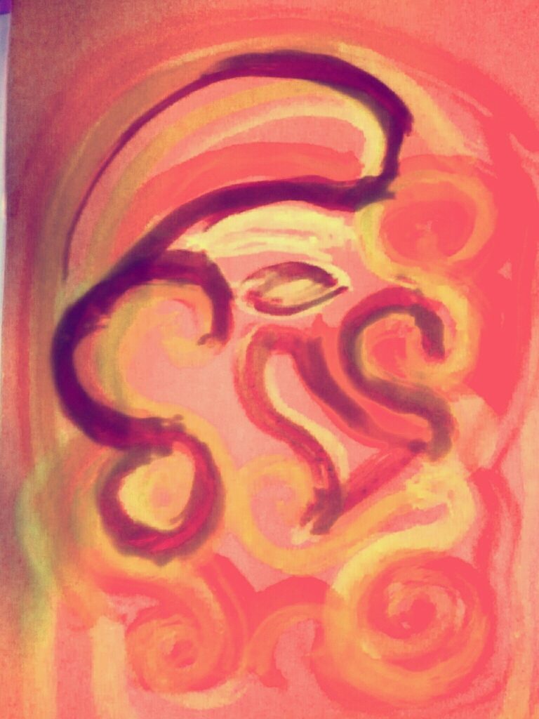 Dessin à l'éponge, gaulois.