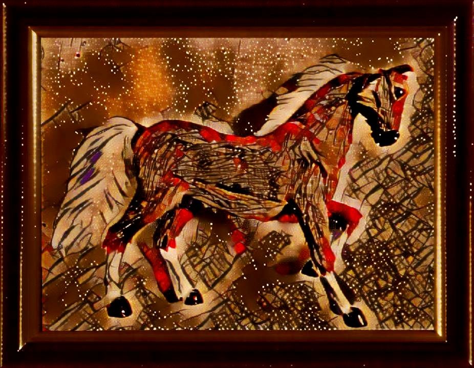 Le cheval gaulois galope sur les étoiles.