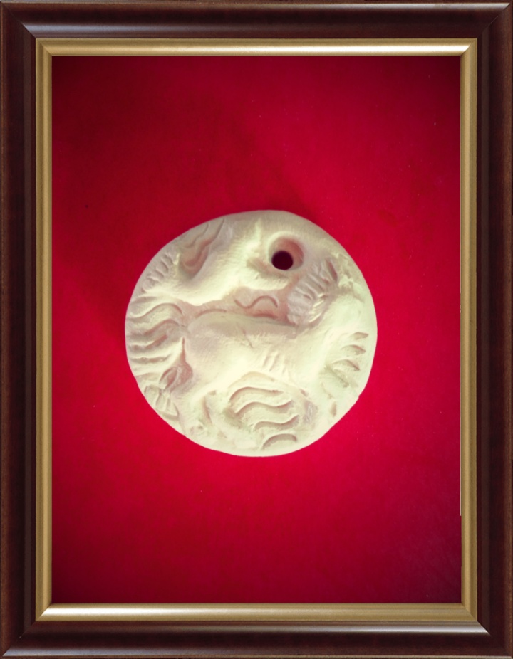 Le centaure mené par la lumière. Art gaulois inspiration antique.