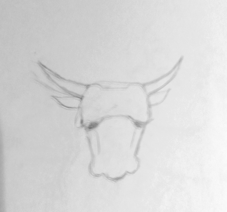 Glyphe du taureau sombre. Semestre période sombre appartenant à Kernunos. C'est le glyphe de la croyance, du côté religieux.