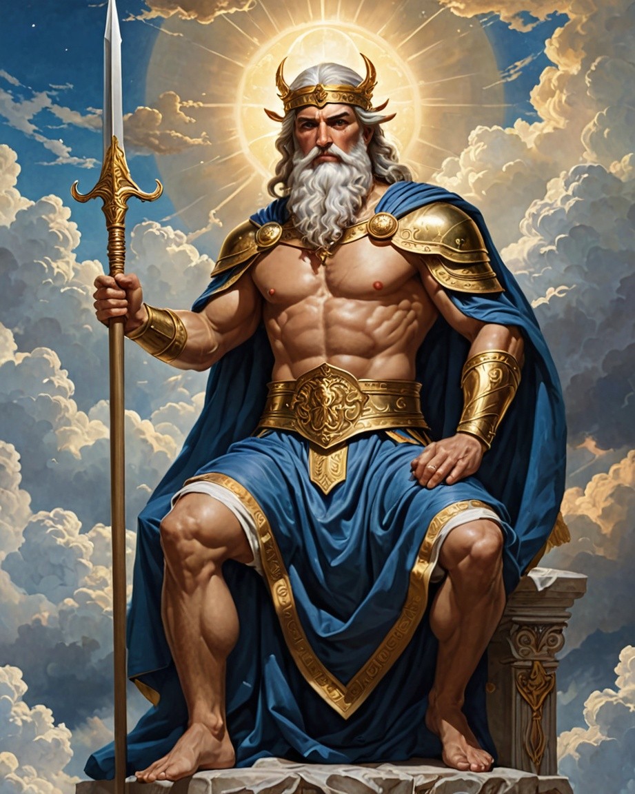 Lugus, dieu de la lumière, des arts et des sciences. Dieu du monde lumineux et physique.