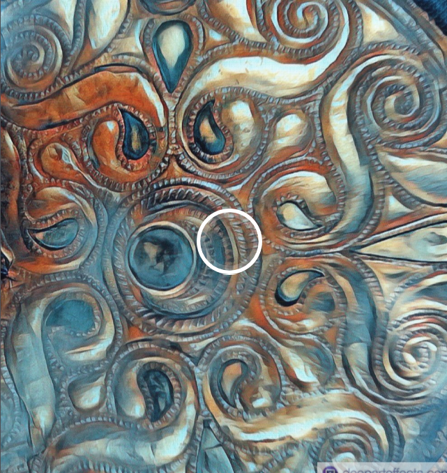 Le même genre de dessin mais dans le style purement galo-celtique. Vous imaginez vous que l'harmonie dans les dimensions sont mesurés parfaitement.