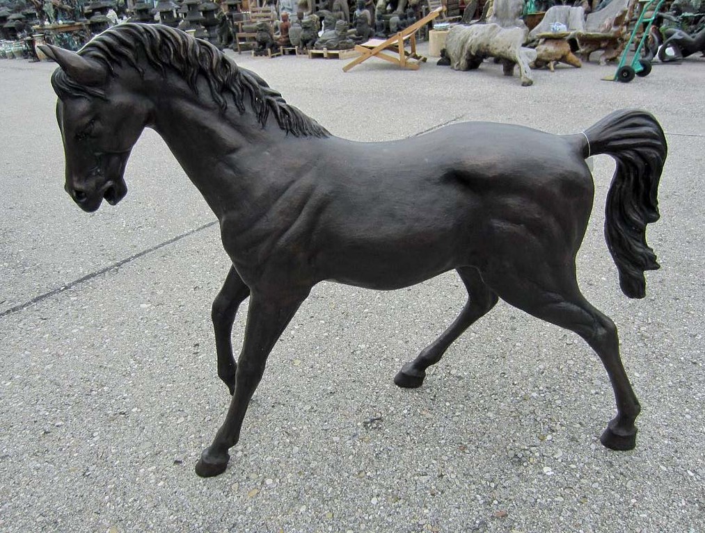 pferd bronze garten dekoration figur skulptur stehend