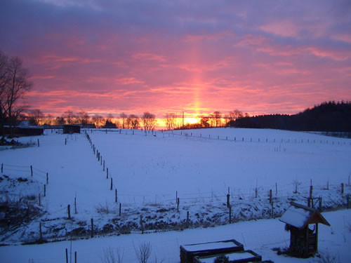 Sonnenaufgang um 7.55 Uhr