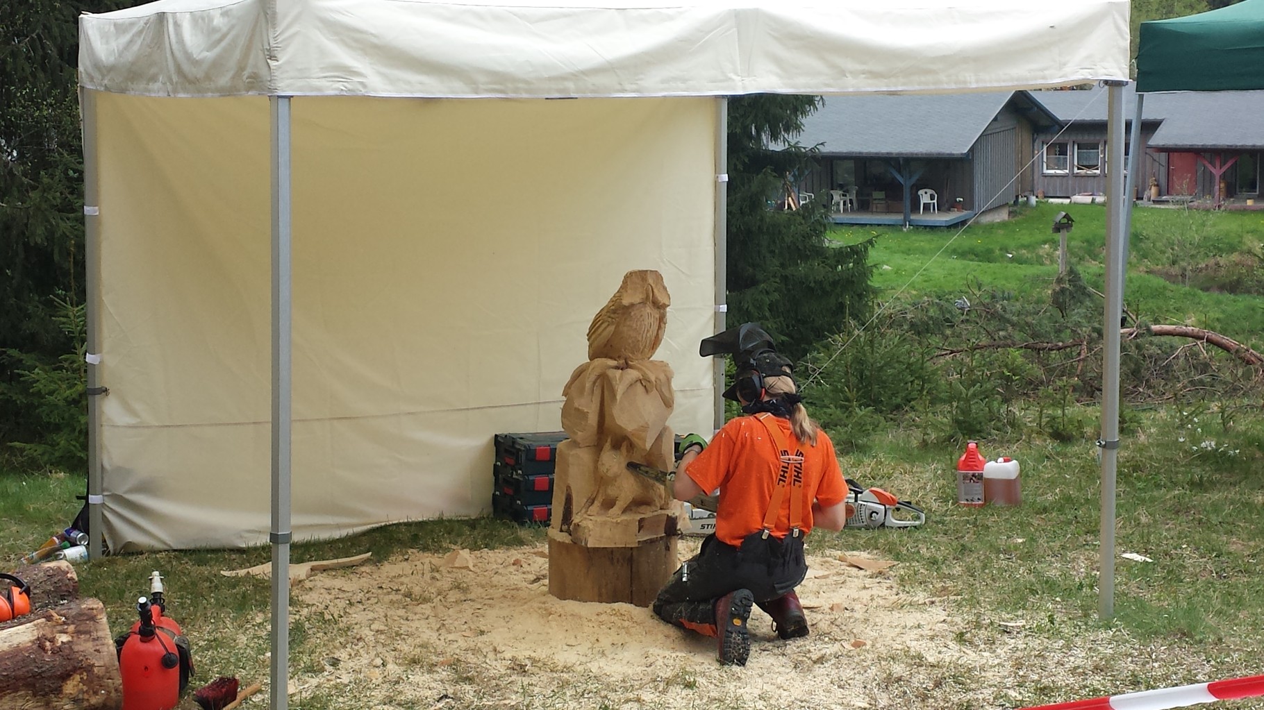 Carving-Event in Grünbach - Schnitzen mit der Kettensäge - Allgäu-Carving by Martina Gast