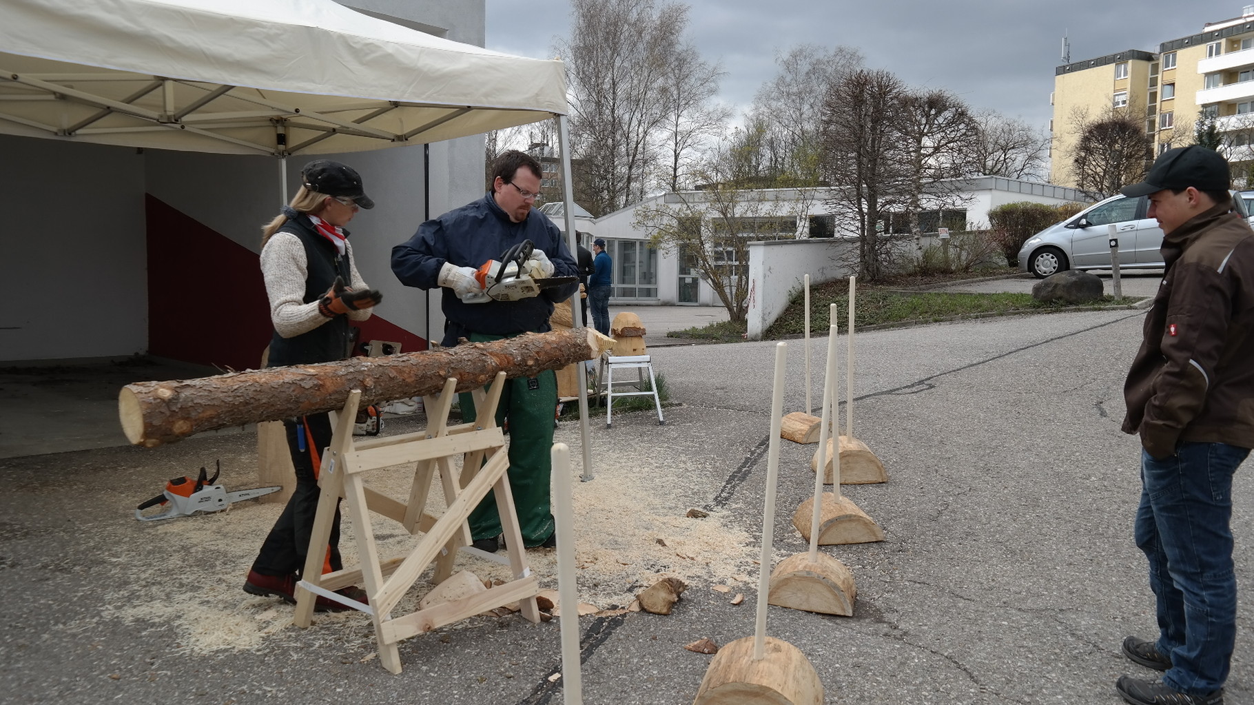 STIHL Testtage - Schnitzen mit der Kettensäge - Allgäu-Carving by Martina Gast