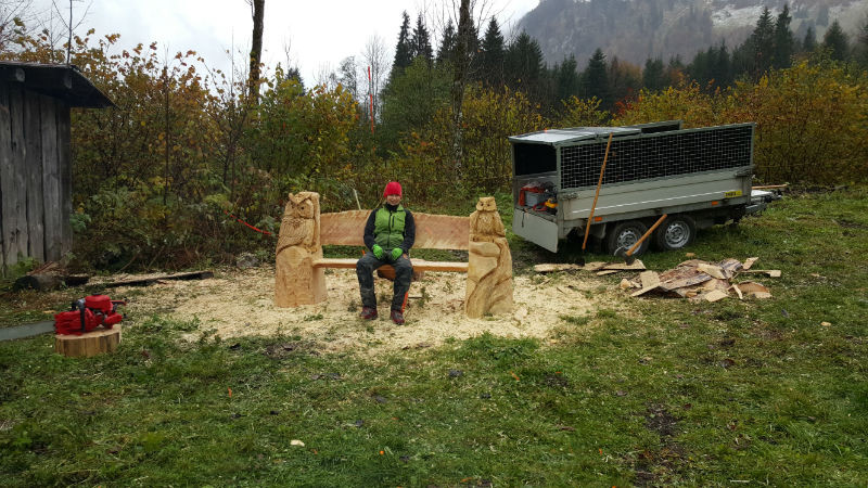 Holzertreffen Oberstdorf - Schnitzen mit der Kettensäge - Allgäu-Carving by Martina Gast