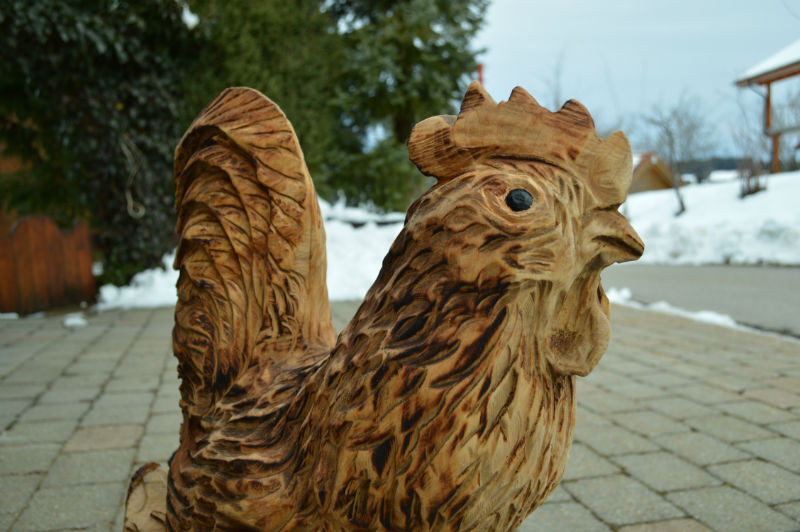 Chainsaw-Carving - Hahn