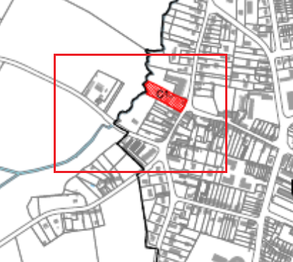 Zoom sur la zone issu du PLU Source : Mairie d'Allonnes
