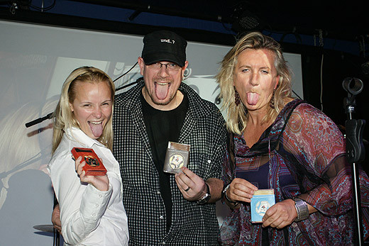 Missy May, Martin Brischar (Sänger der Band und..?) und Angelika Hager.