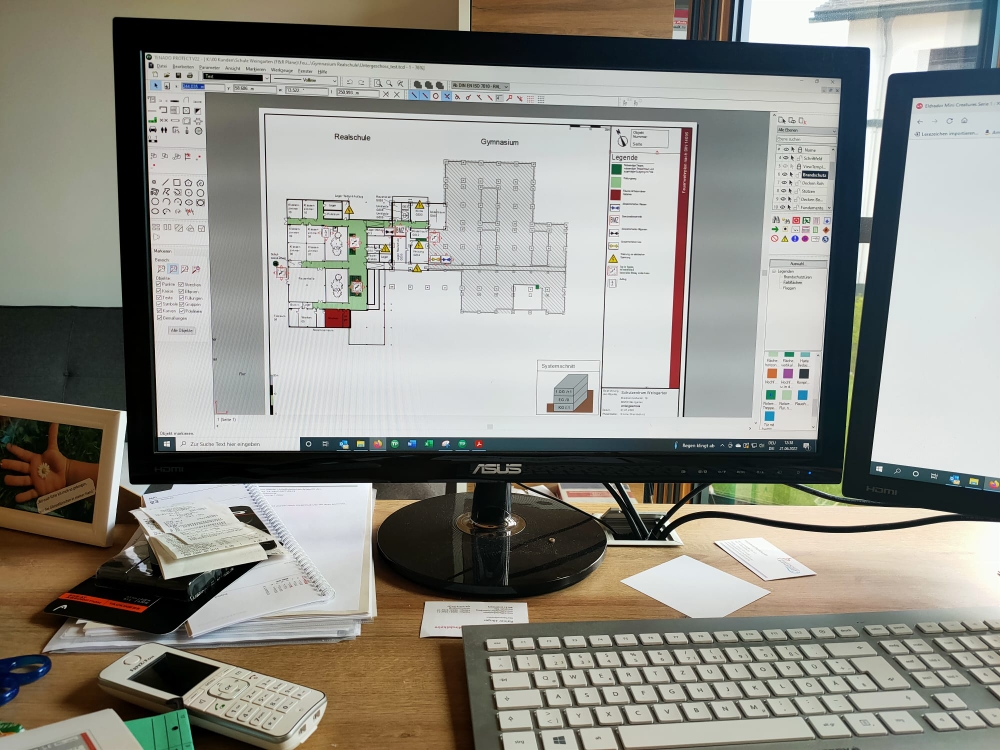 Planbearbeiten an unserem CAD Programm 