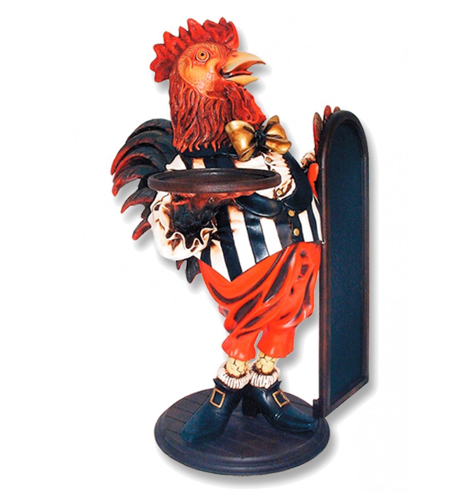 Réplica de gallo camarero para una decoración temática diferente