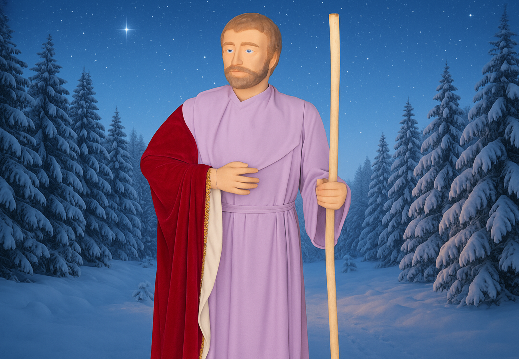 Figura de San José – Escultura a Tamaño Real para Belén con Movimiento