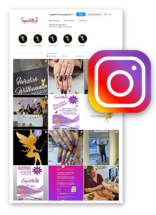 Webscreenshot: Die Instagramsite vom NAGELSTUDIO ENGELSTAUB Duisburg Buchholz / Duisburg Süd