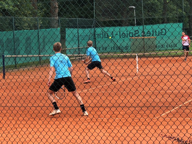 Malte (vorn) und Luis im 3er Doppel