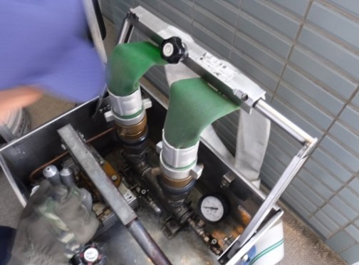 連結送水管耐圧性能試験＠菱和パレス高輪TOWER管理組合／クレアスコミュニティー