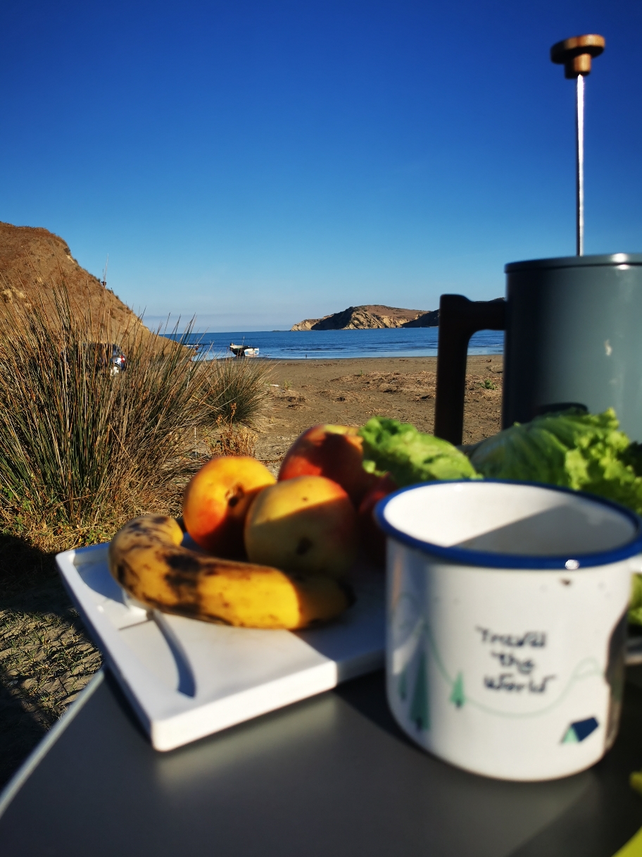 Frühstück mit Blick... Die Qualität und Auswahl an Lebensmitteln unterscheidet sich dann von Tag 1 zu Tag 5.😑😋