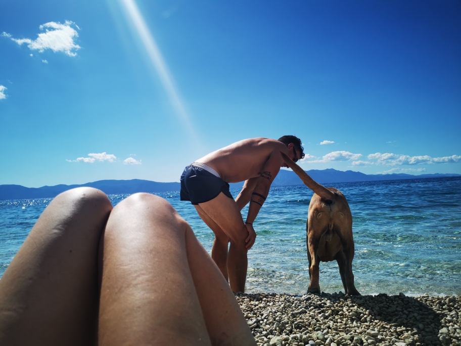 ... Mit am Strand liegen... 