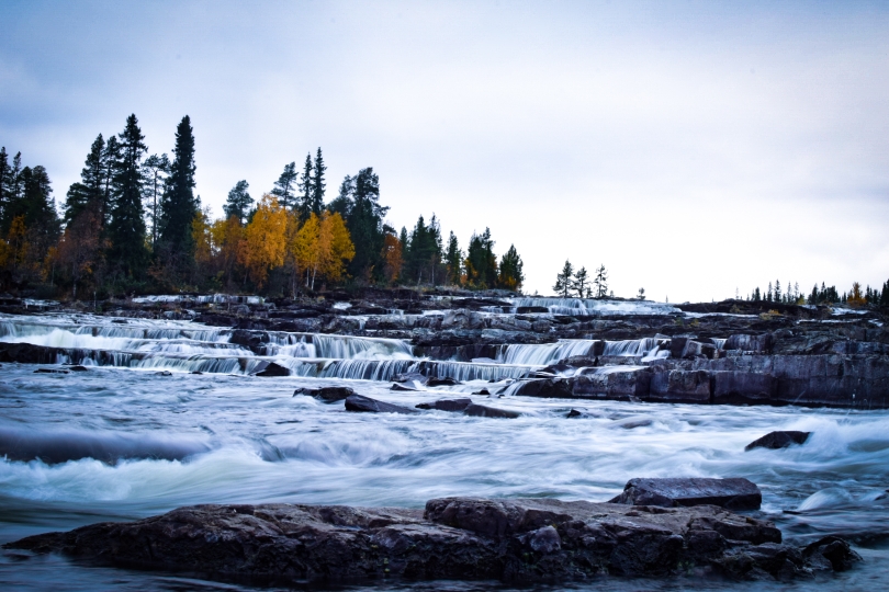 Trappstegforsen- der wohl schönste Wasserfall Schwedens
