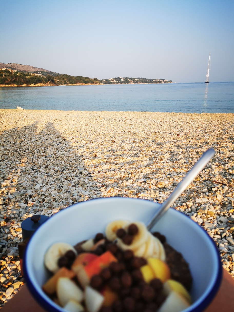 Frühstück mit Blick. 