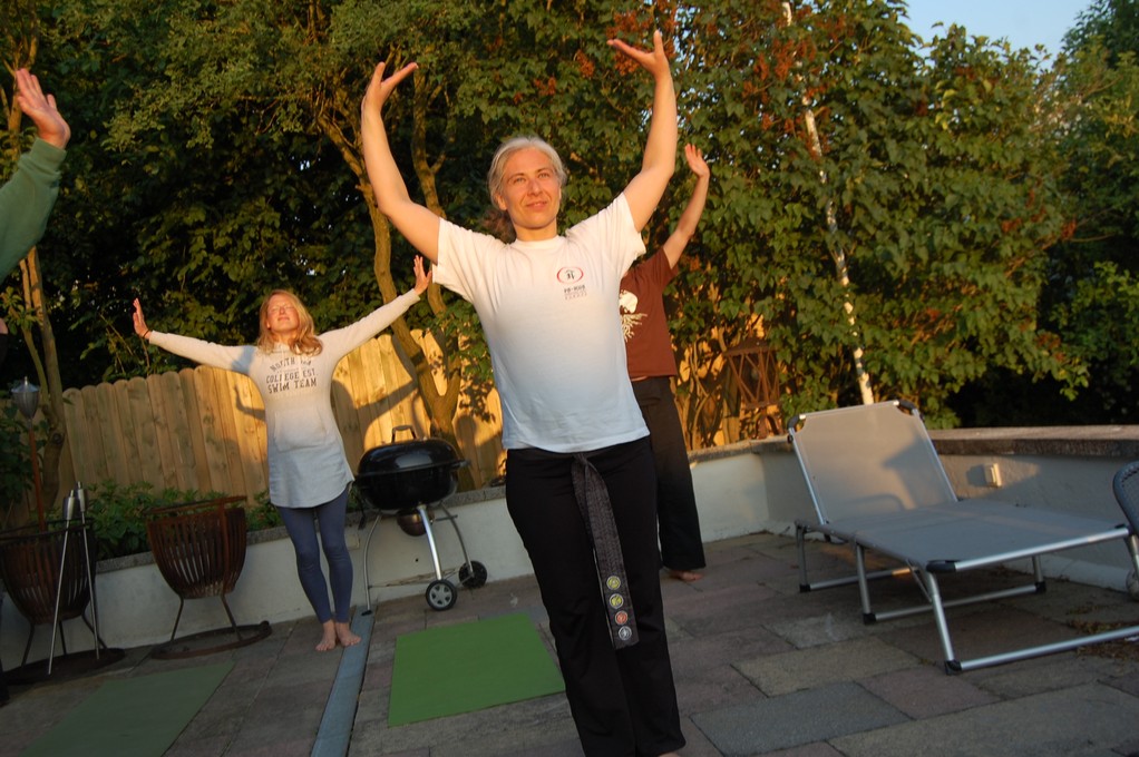 Tai Chi in der Abendsonne