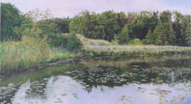 z.B. Panoramabild Bommerweiher (1. von insgesamt 3 Teilen à je 115cm Breite)