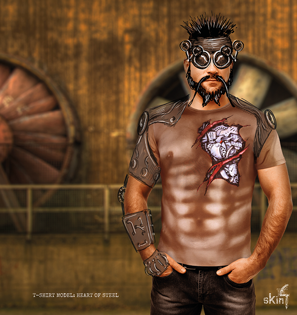 T-Shirt Model HEART OF STEEL