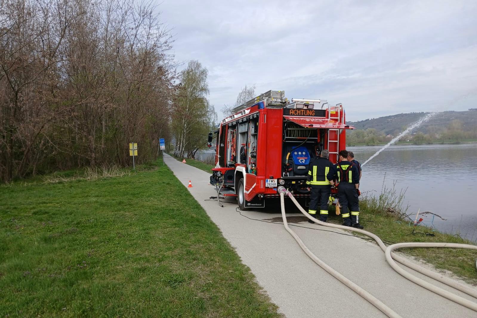 Pumpenschulung bei der Fladnitzmündung