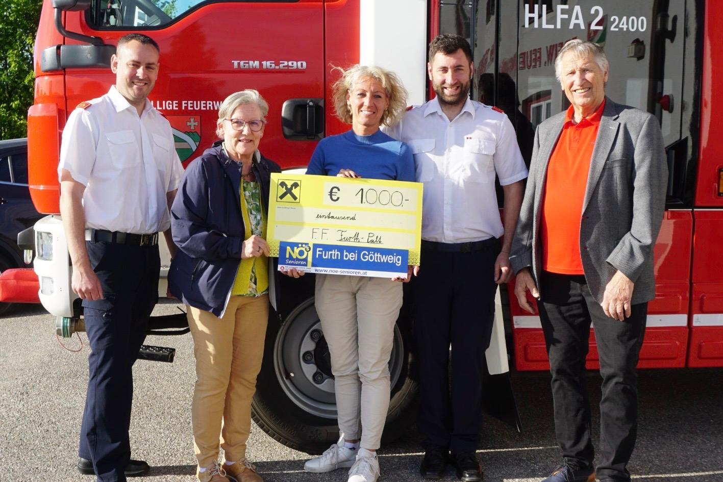 Der Seniorenbund unterstützt die Feuerwehr Palt