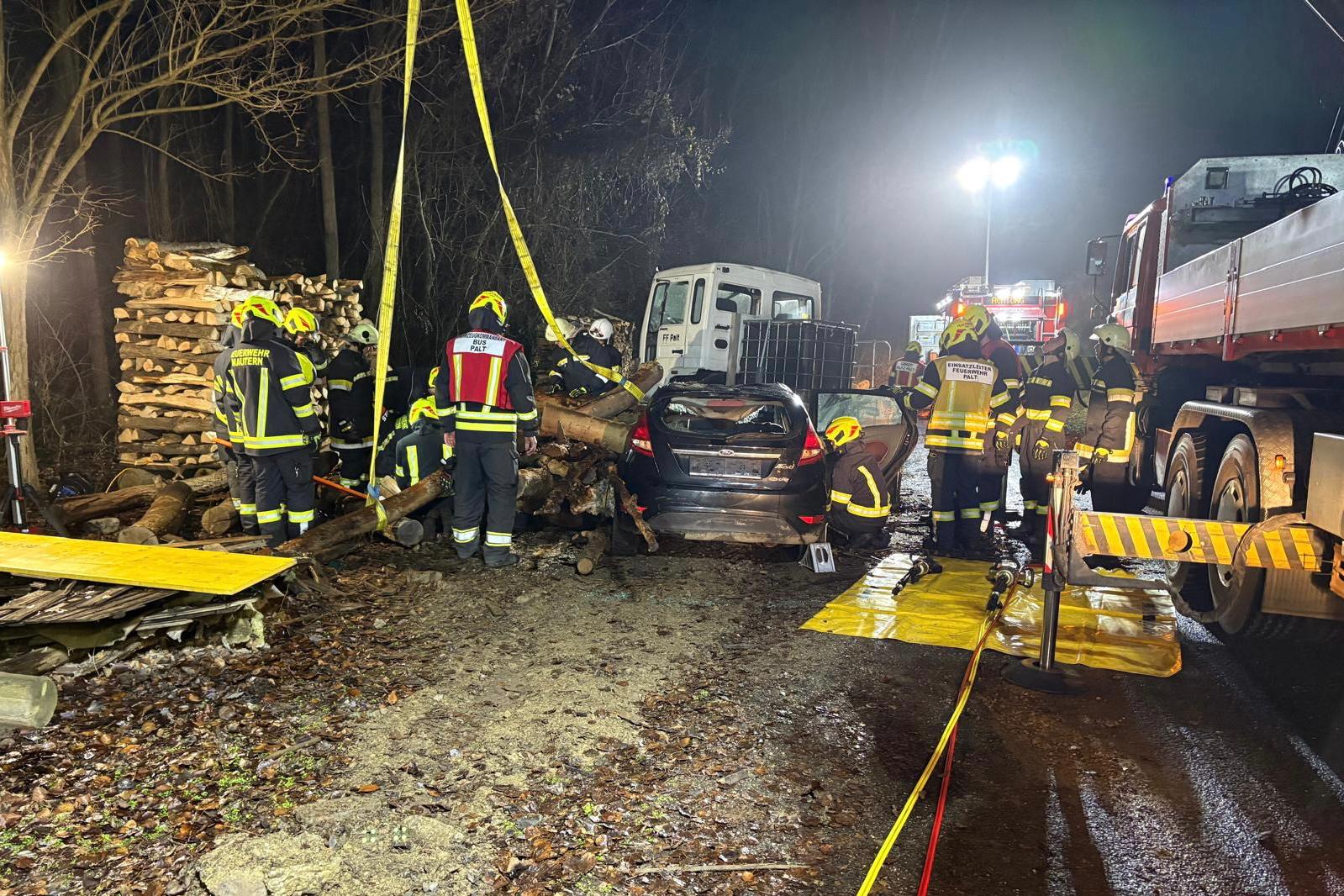 Einsatzübung fordert Feuerwehren Palt und Mautern