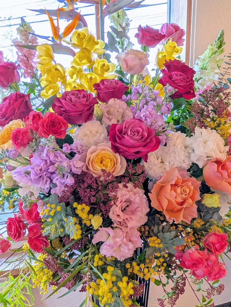 ㊗️開店御祝　高額フラワースタンド　上質なお花で華やかに
